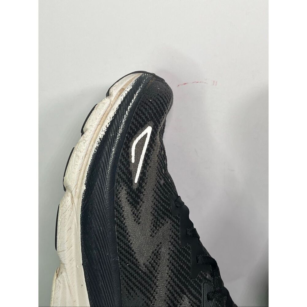 HOKA Clifton 9 Men’s Running Shoes Black White Size 8 D Athletic Sneakers - Picture 8 of 12
